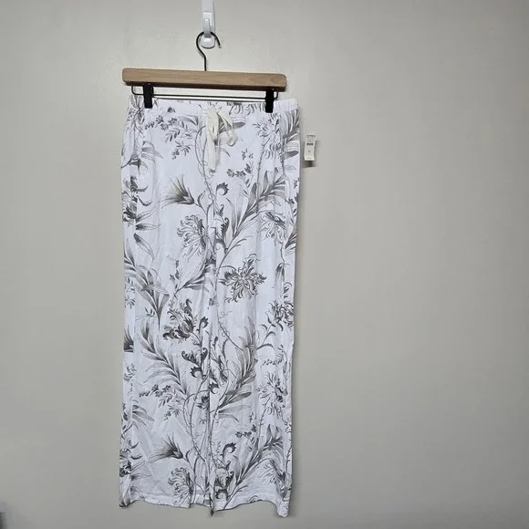 Haven Well Within Organic Cotton Jersey Tropical Toile Robe Matching Pants Sz XS - Picture 5 of 10
